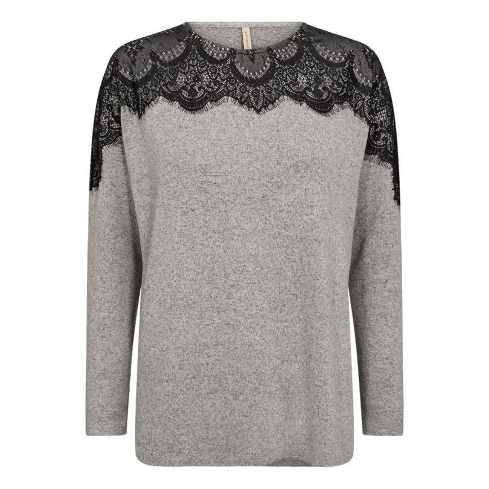 NWT SOYA CONCEPT Biara 106 Grey Melange Soft Sweater